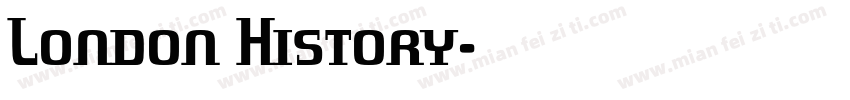 London History字体转换
